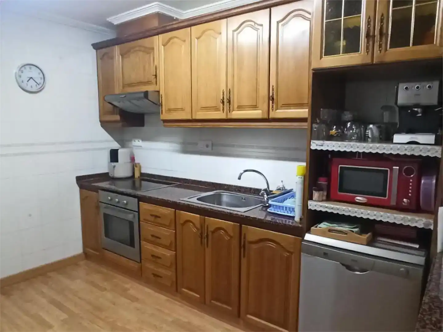 Cocina de Casa adosada en venta en Banyeres de Mariola con Parquet y Amueblado