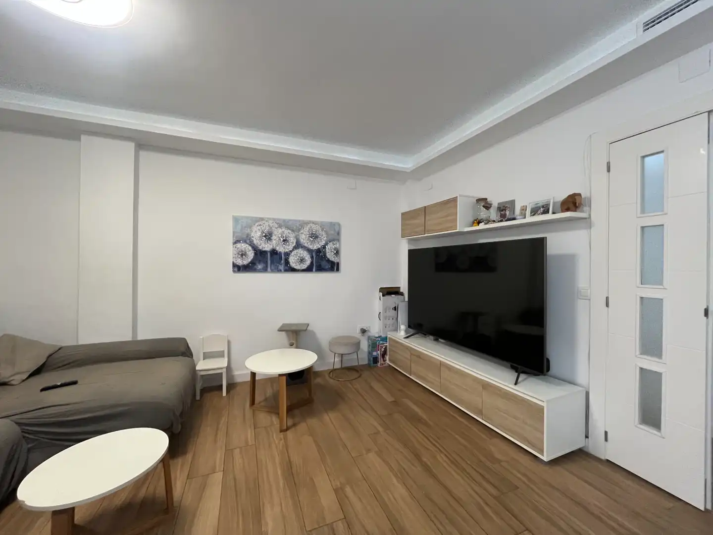 Sala de estar de Piso en venta en Sagunto / Sagunt con Parquet, Amueblado y Horno