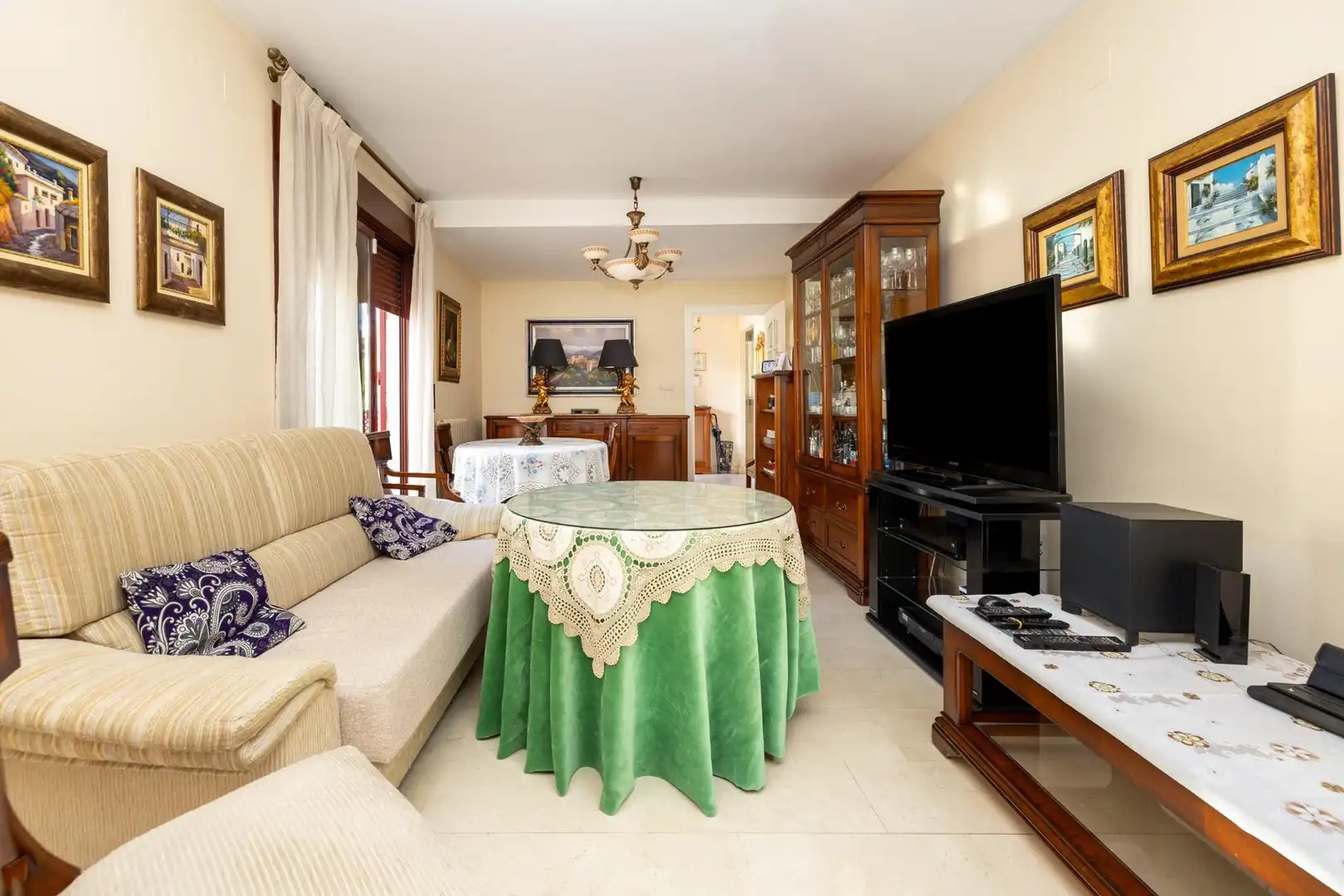 Living room of Houses for sale in Granada  with Heating, Private garden and Terrace