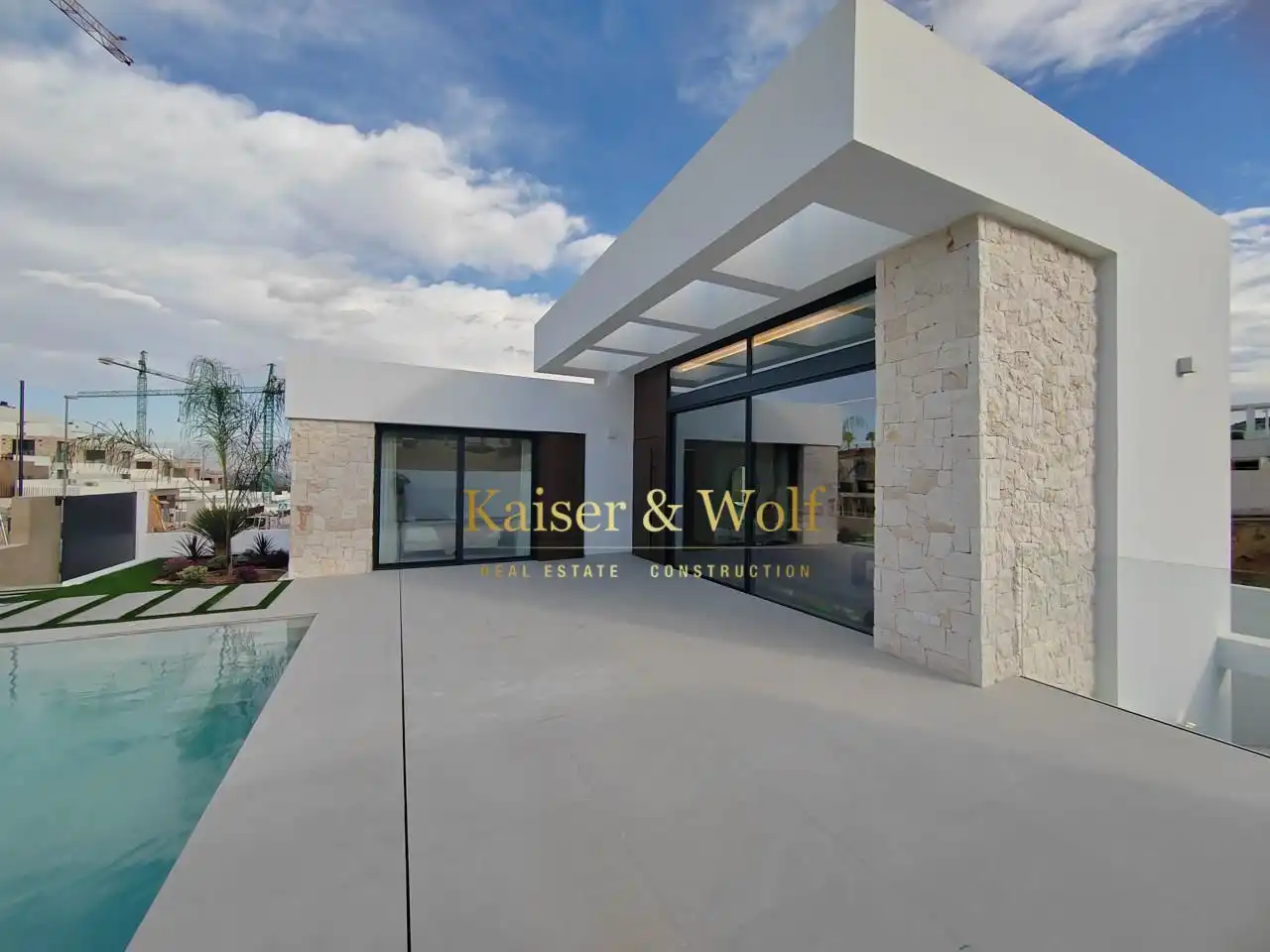 Vista exterior de Casa o chalet en venta en Rojales con Jardín privado, Terraza y Piscina