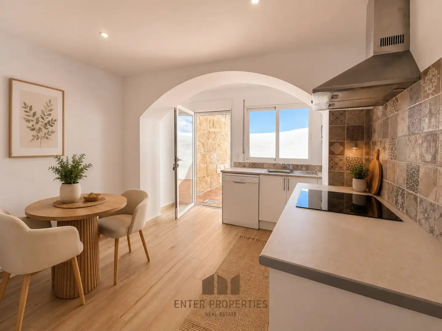 Cocina de Finca rústica en venta en Benitachell / El Poble Nou de Benitatxell con Aire acondicionado y Calefacción