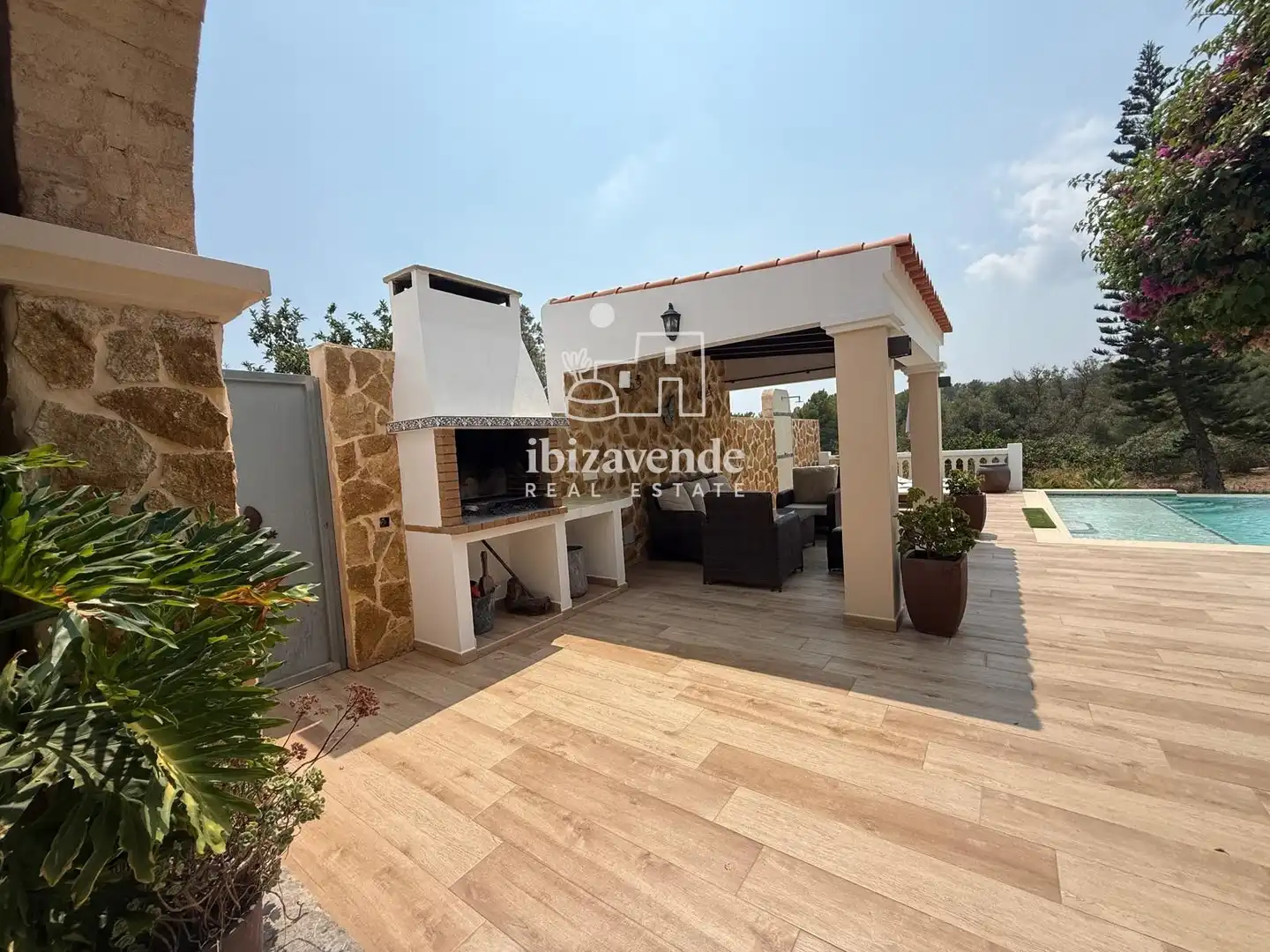 Terraza de Casa o chalet de alquiler en Sant Josep de sa Talaia con Piscina y Amueblado