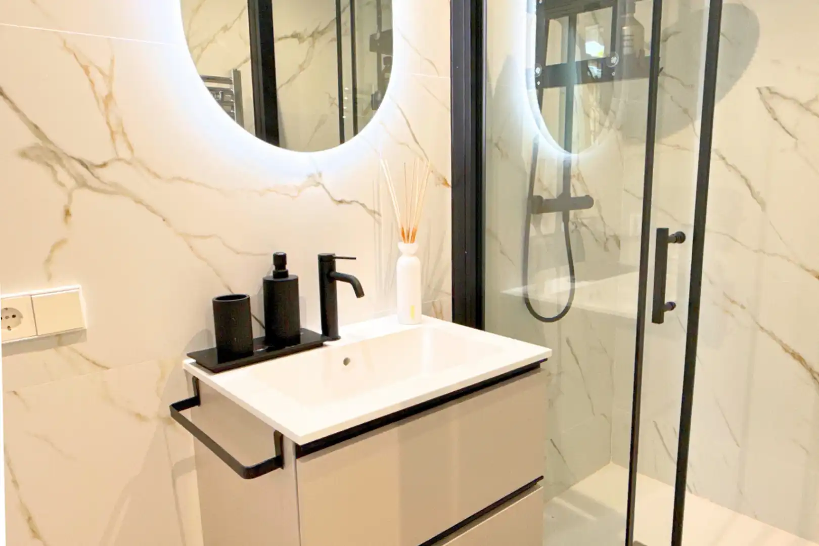 Baño de Casa o chalet de alquiler en Calpe / Calp con Aire acondicionado, Calefacción y Terraza