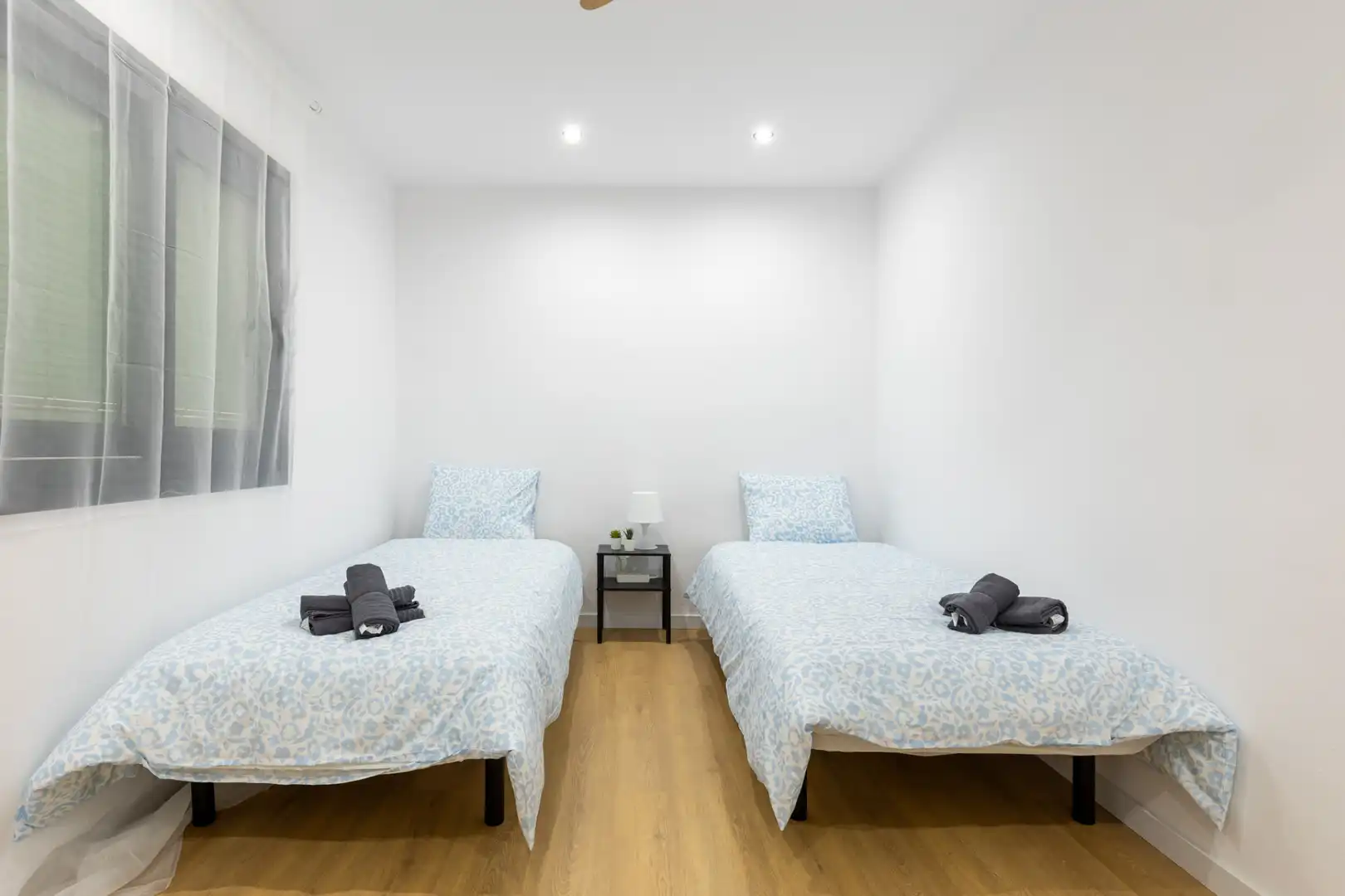 Bedroom of Flat for rent in Terrassa  with Air Conditioner, Heating and Parquet flooring