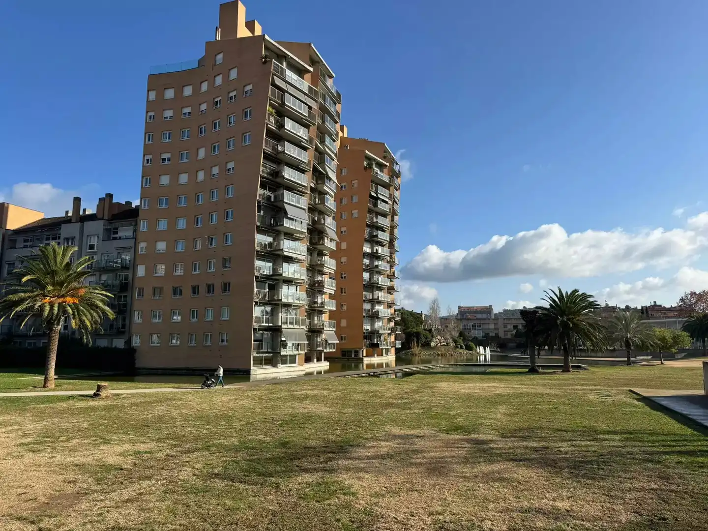 Exterior view of Flat for sale in Girona  with Air Conditioner, Heating and Parquet flooring