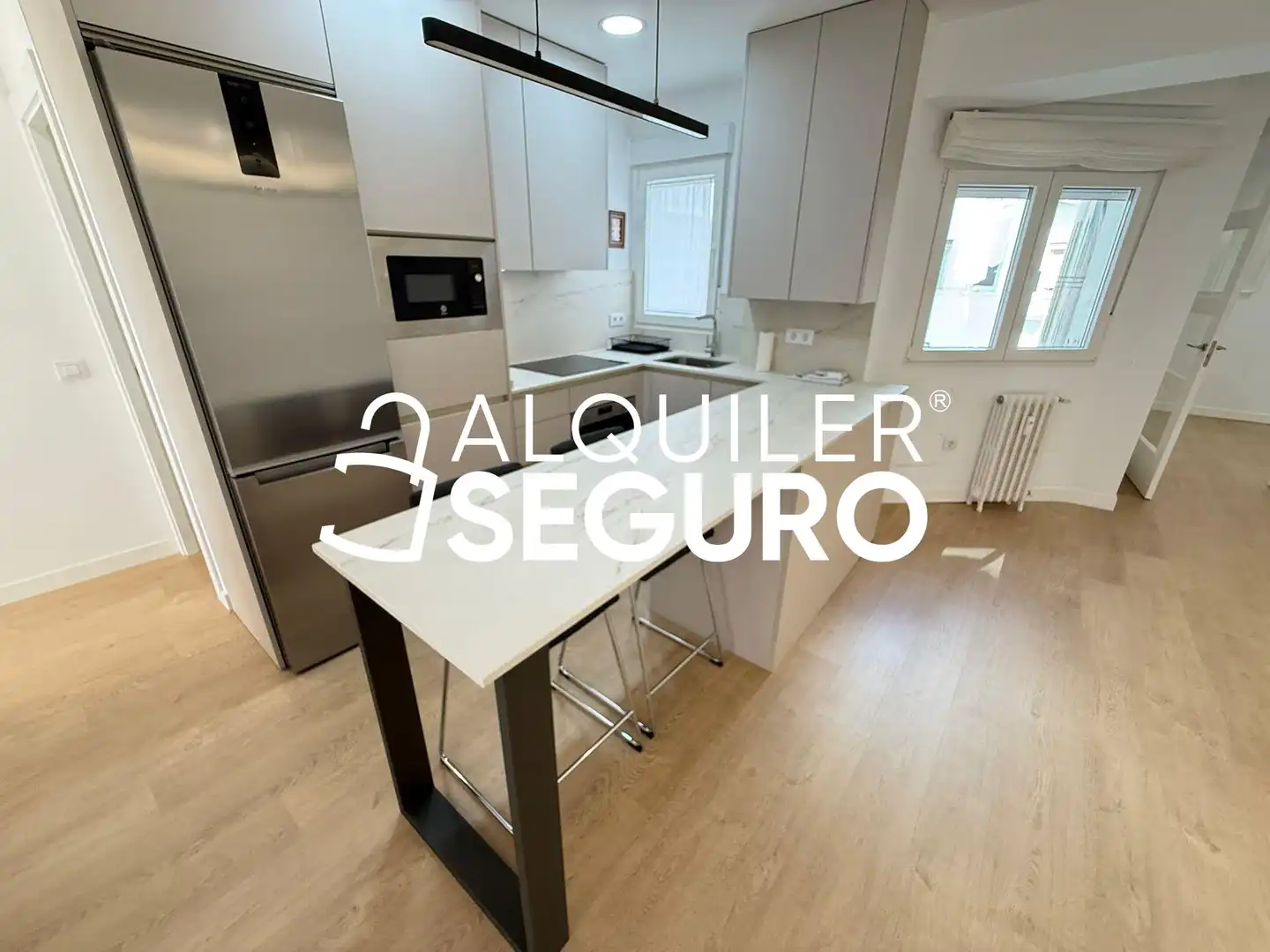 Kitchen of Flat for rent in Madrid  with Air Conditioner and Heating