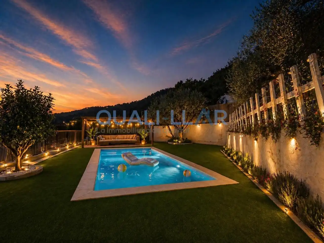 Piscina de Casa o chalet en venta en Vallirana con Aire acondicionado, Jardín privado y Terraza