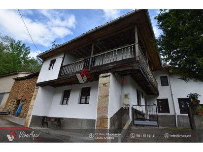 Vista exterior de Casa o xalet en venda en Morcín amb Jardí privat i Terrassa