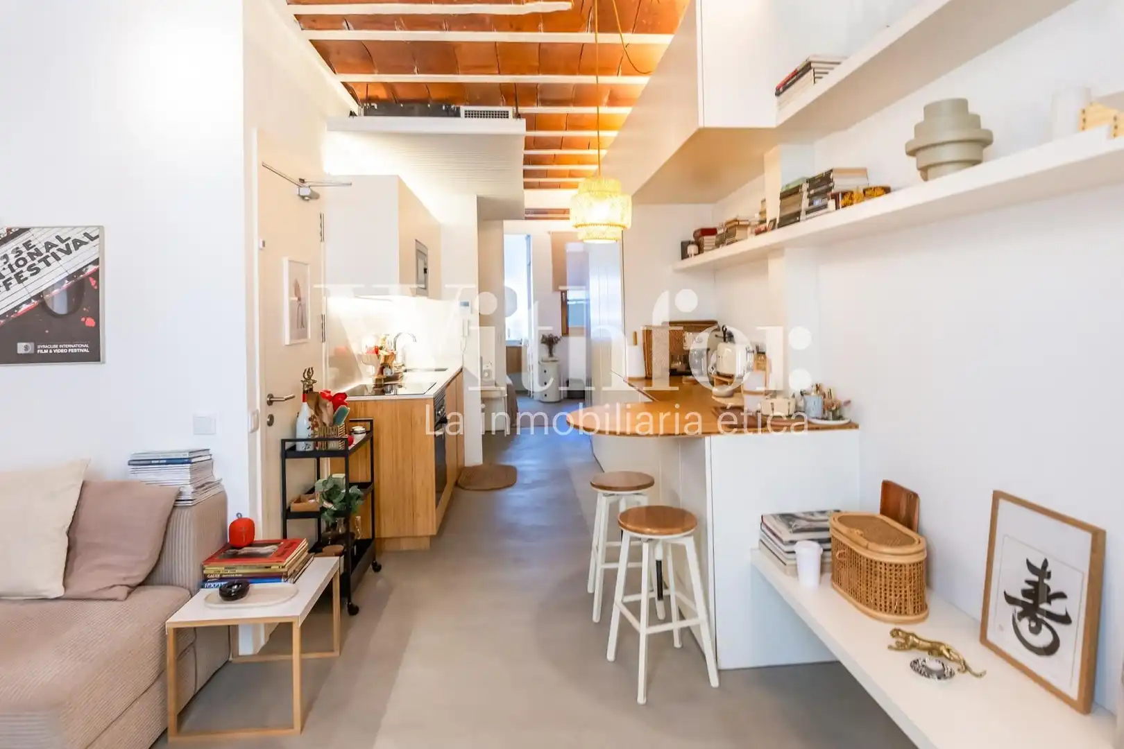 Cocina de Piso en venta en Barcelona con Aire acondicionado, Calefacción y Amueblado