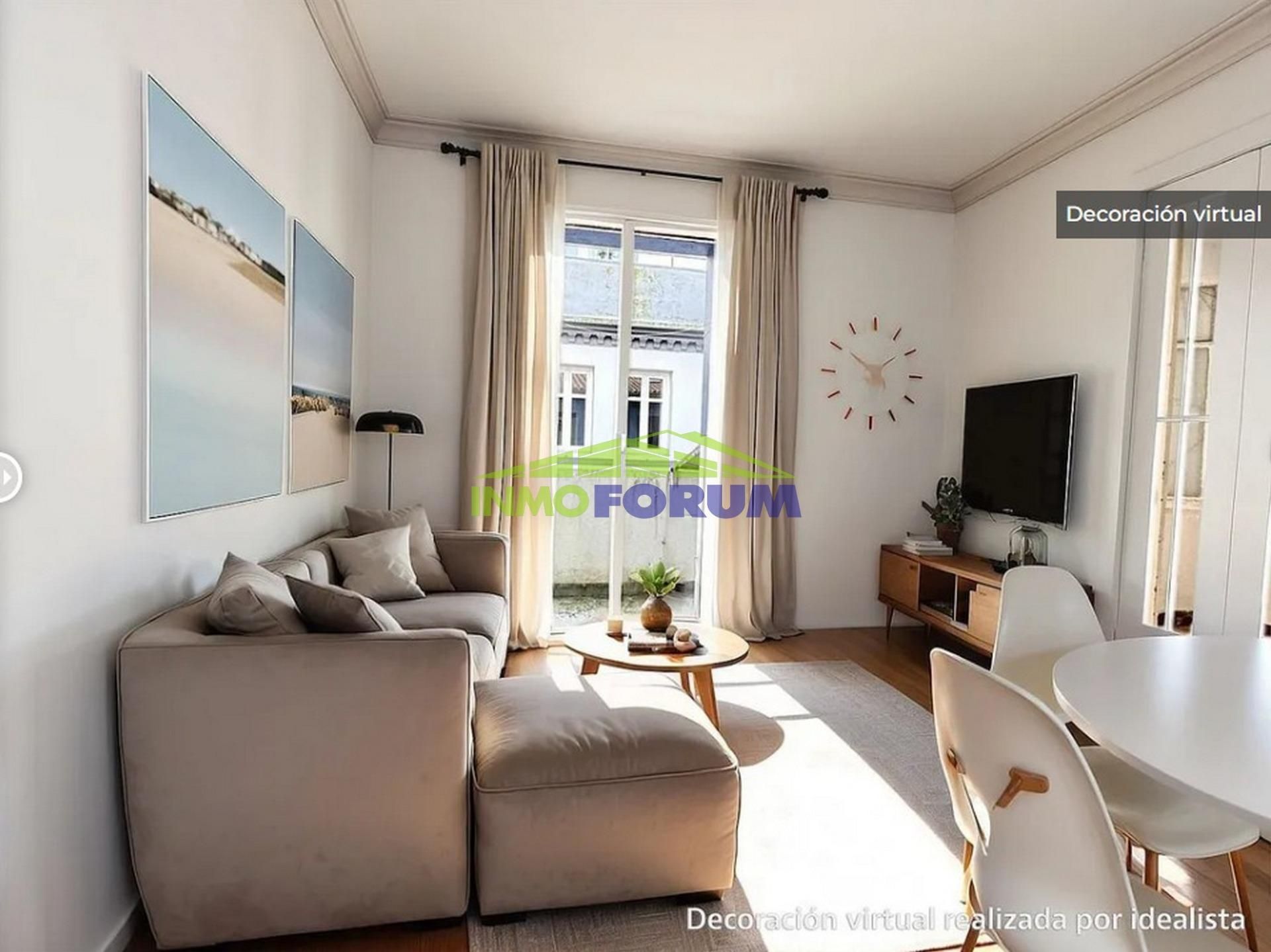 Sala d'estar de Pis en venda en A Coruña Capital  amb Terrassa