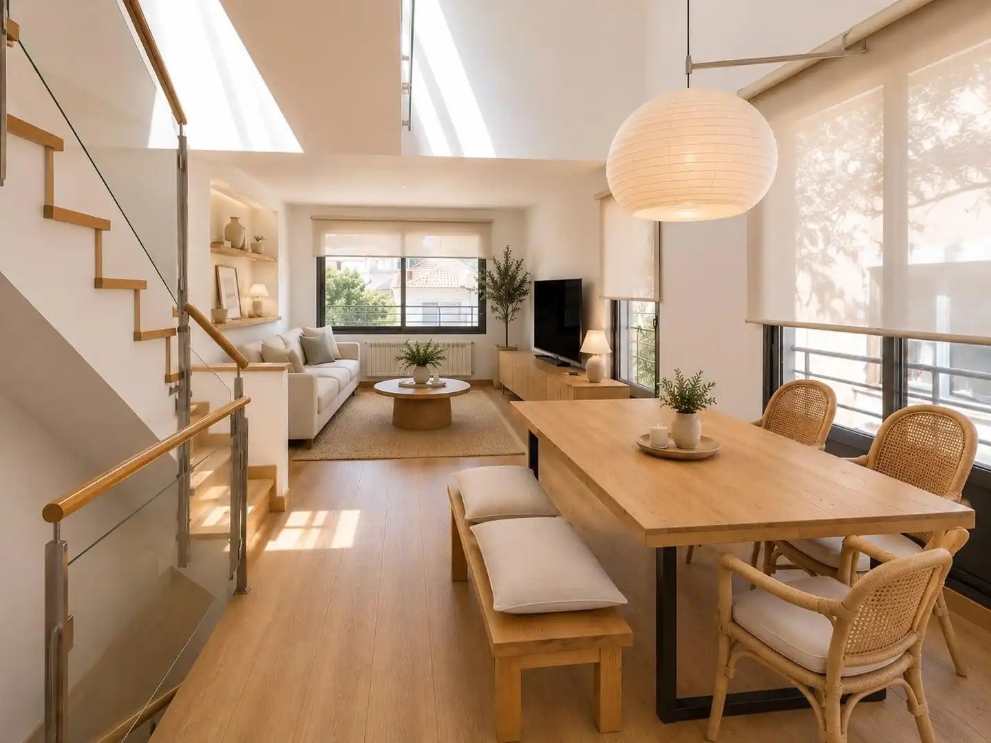 Sala d'estar de Casa o xalet en venda en Sant Cugat del Vallès amb Aire condicionat, Calefacció i Parquet