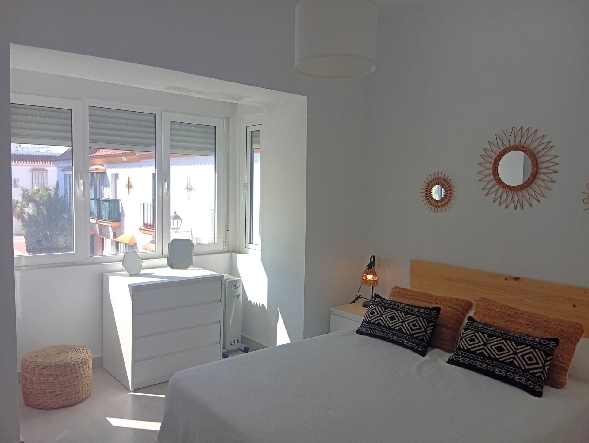 Bedroom of Flat for sale in Chipiona  with Air Conditioner and Balcony