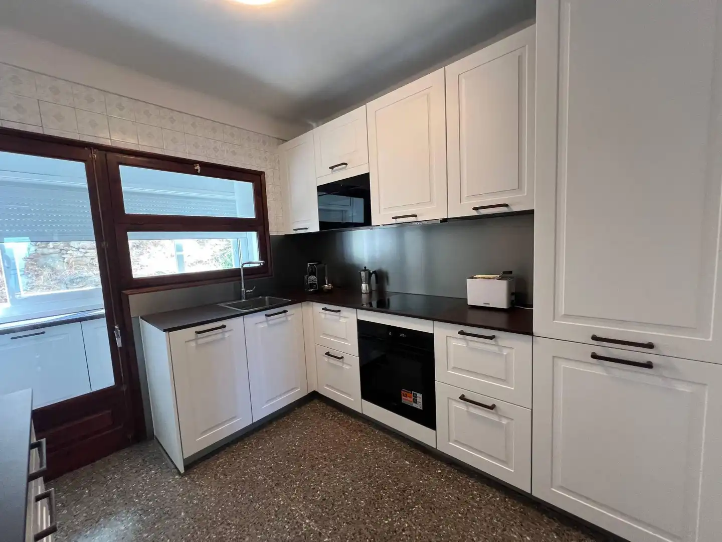 Kitchen of Flat for sale in Roses  with Terrace and Furnished