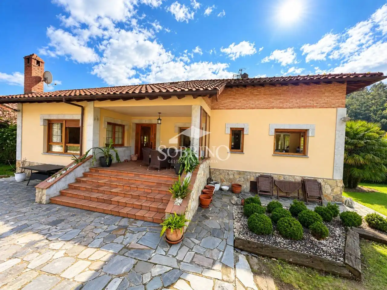 Terraza de Casa o chalet en venta en Vibaña - Ardisana - Caldueño