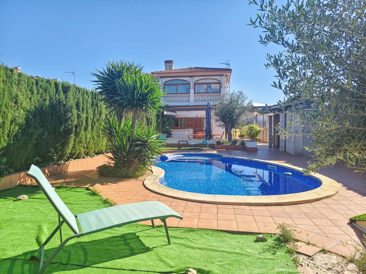 Piscina de Casa adosada en venda en Marratxí amb Aire condicionat, Calefacció i Jardí privat