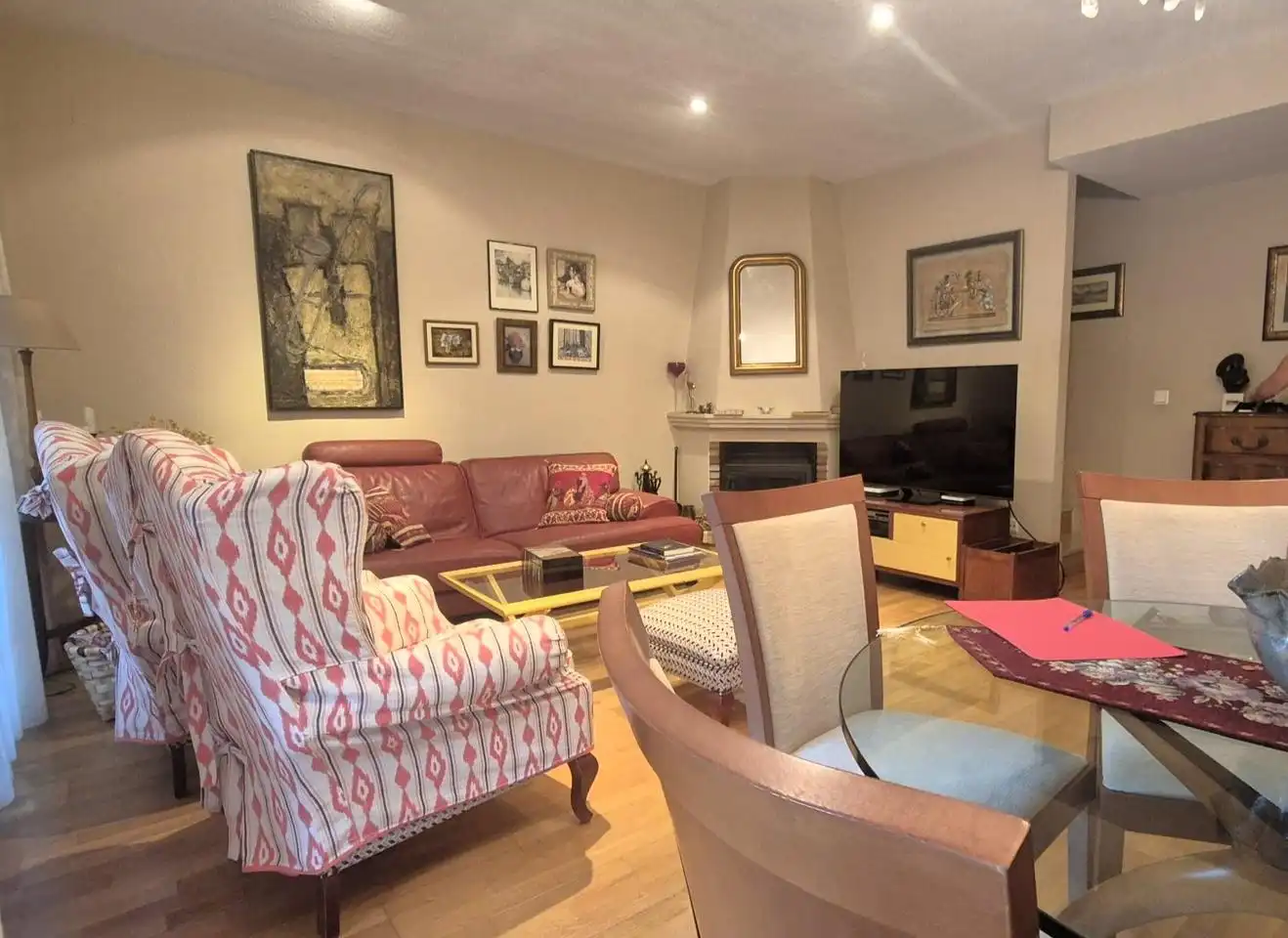 Sala d'estar de Casa o xalet en venda en Alicante / Alacant amb Aire condicionat, Jardí privat i Terrassa