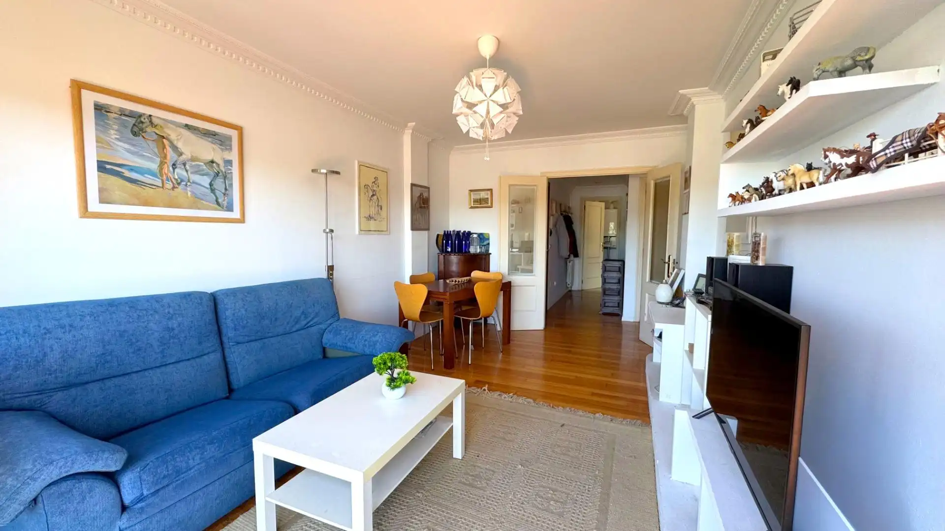 Living room of Flat for sale in Piélagos  with Heating, Terrace and Furnished