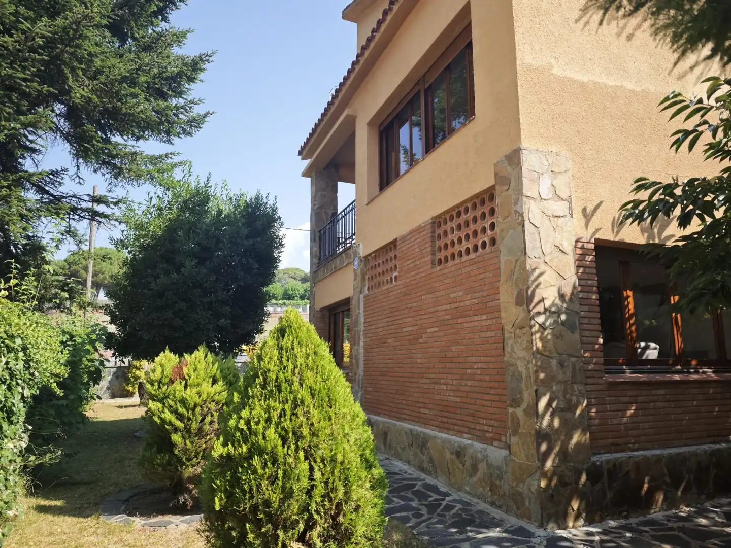 Vista exterior de Casa o xalet en venda en Sant Pere de Vilamajor amb Aire condicionat, Calefacció i Piscina
