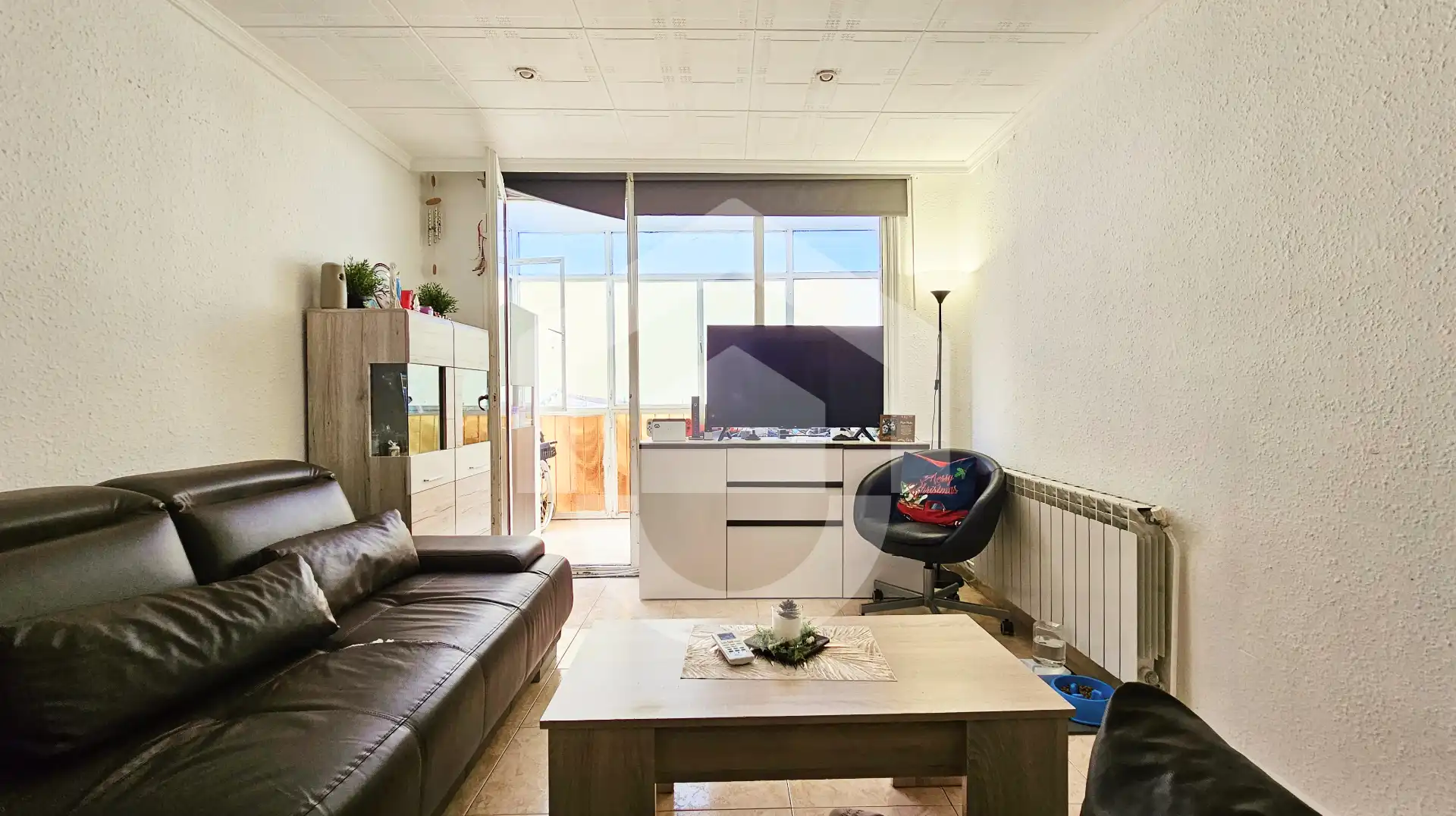 Sala d'estar de Pis en venda en Barcelona amb Aire condicionat i Calefacció