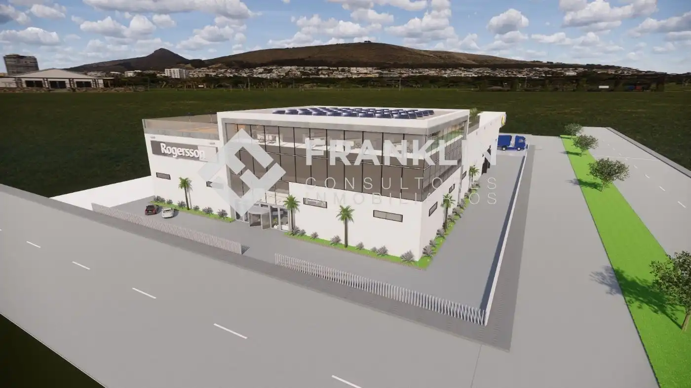 Vista exterior de Nave industrial en venta en Bescanó
