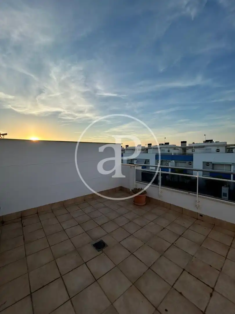 Terrace of Attic for rent in Almenara  with Air Conditioner, Heating and Private garden