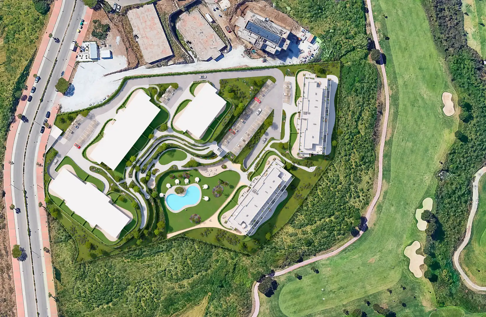 Exterior view of Apartments for sale in Marbella  with Air Conditioner, Terrace and Alarm