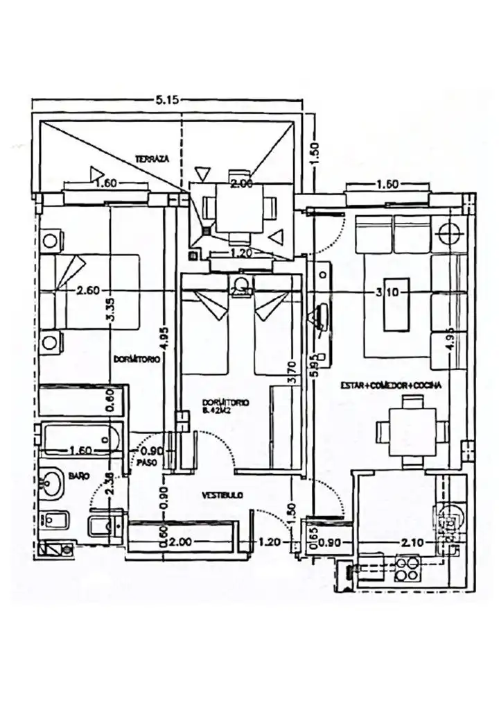 Apartament en venda en Roquetas de Mar amb Aire condicionat, Terrassa i Moblat