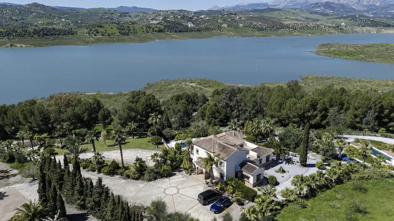 Exterior view of Houses for sale in Viñuela  with Air Conditioner, Terrace and Swimming Pool