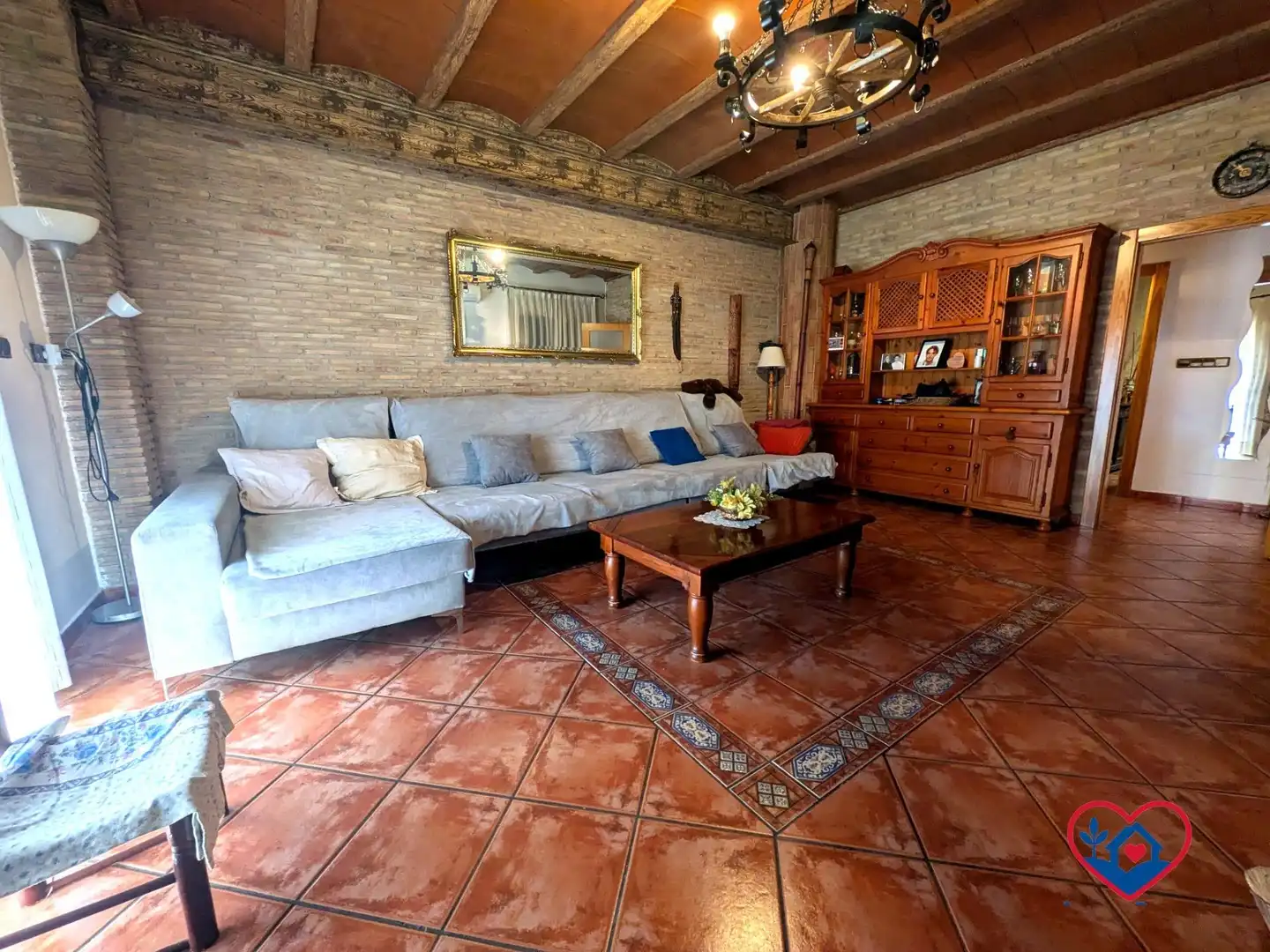 Sala d'estar de Casa o xalet en venda en  Murcia Capital amb Aire condicionat, Jardí privat i Moblat