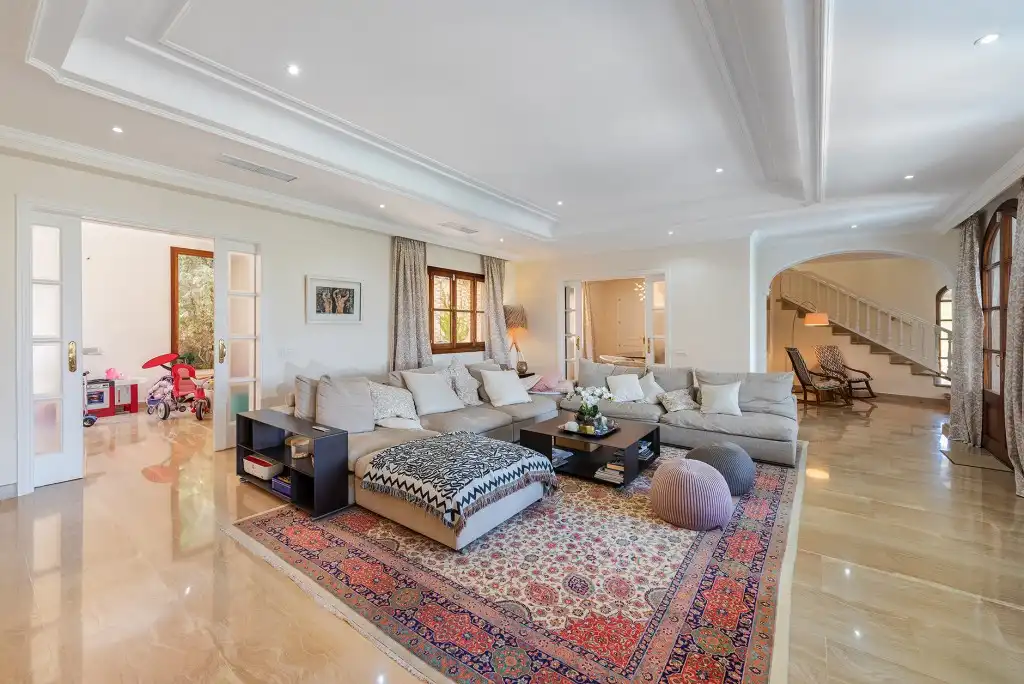 Living room of Houses for sale in Calvià  with Air Conditioner, Private garden and Terrace