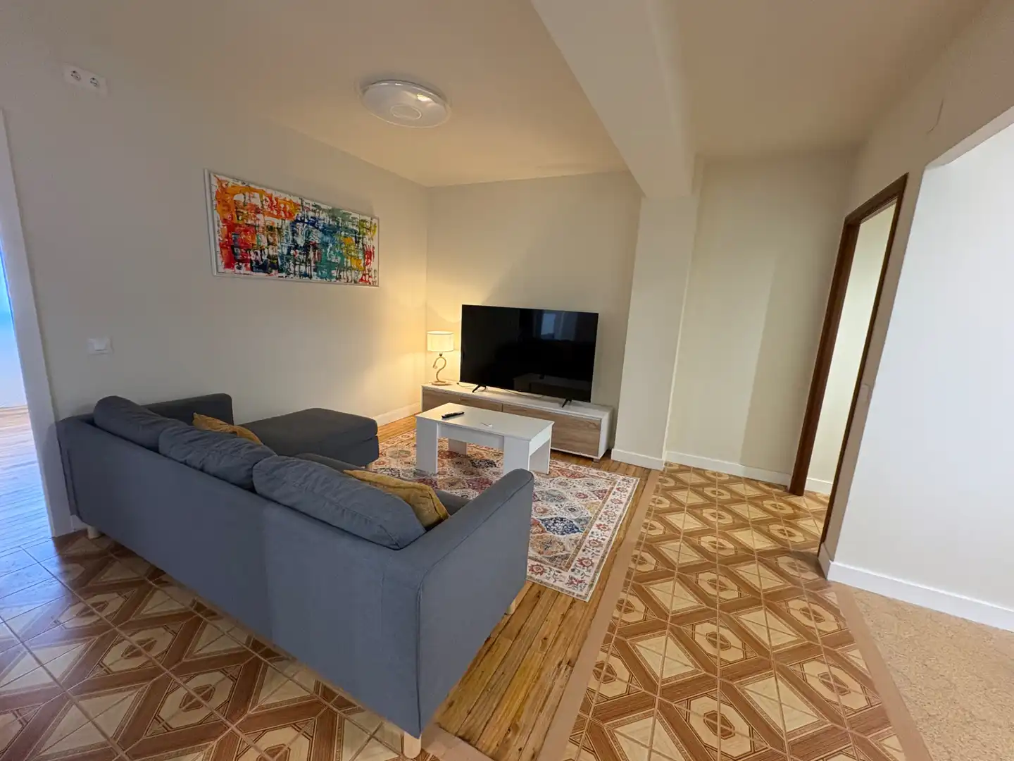 Wohnzimmer von Wohnung zur Miete in Ferrol mit Abstellraum, Möbliert und Ofen