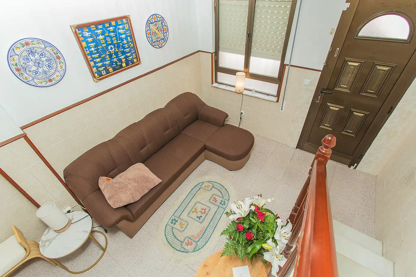 Sala de estar de Casa adosada en venta en Torrevieja con Aire acondicionado, Amueblado y Horno