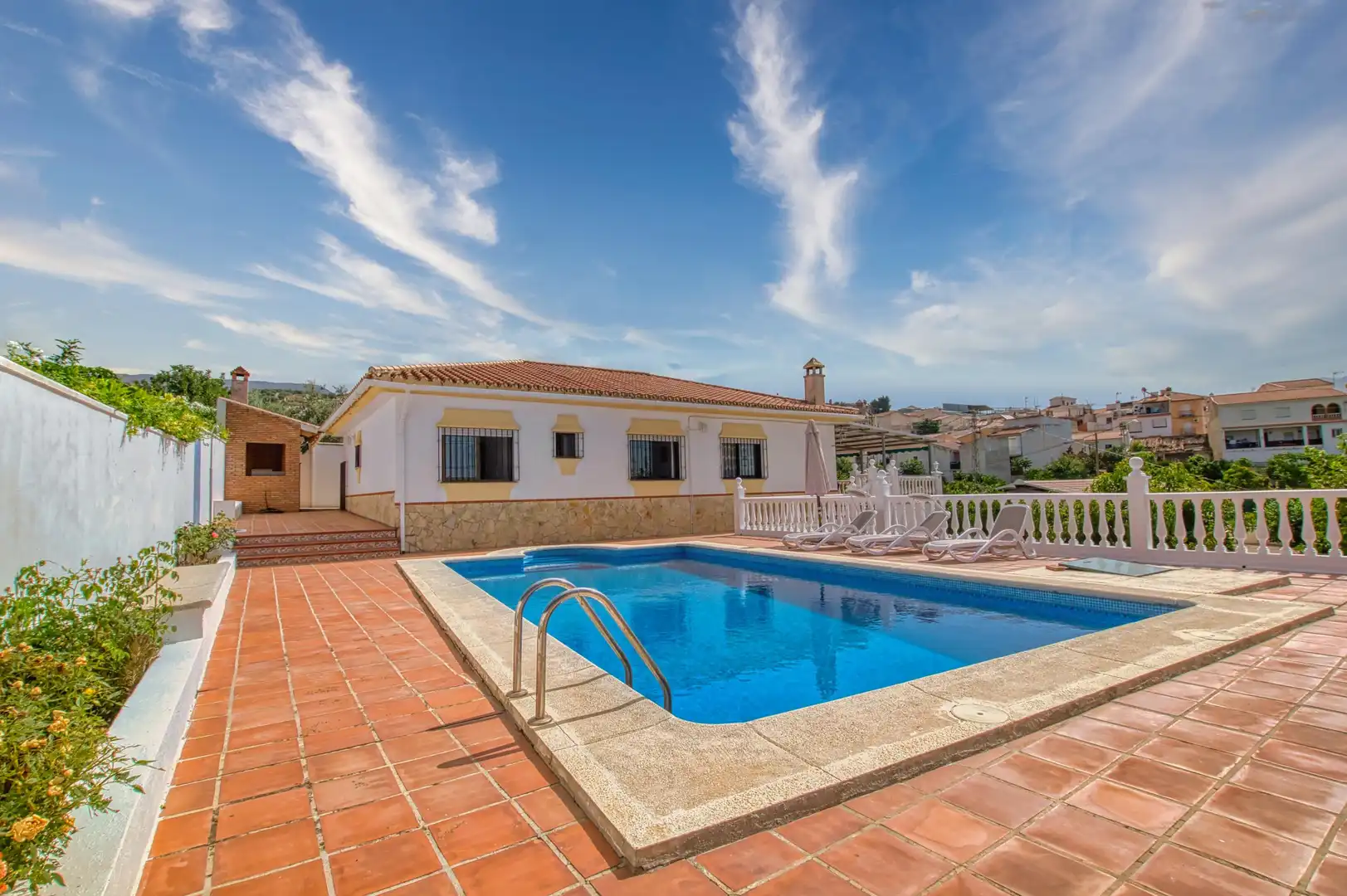 Piscina de Finca rústica en venda en Periana amb Jardí privat, Terrassa i Piscina