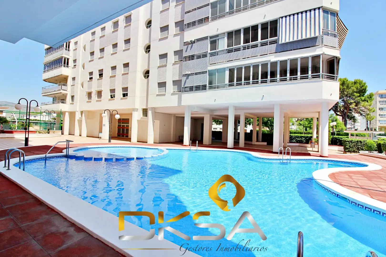 Swimming pool of Apartments for sale in Benicasim / Benicàssim  with Air Conditioner, Heating and Terrace