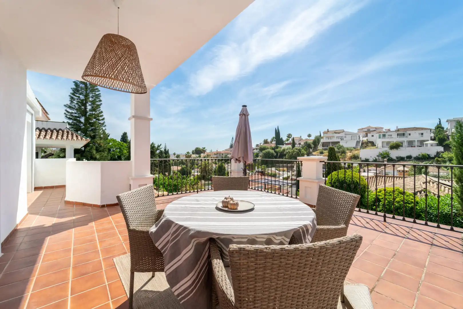 Terrassa de Casa o xalet en venda en Mijas amb Aire condicionat, Jardí privat i Terrassa