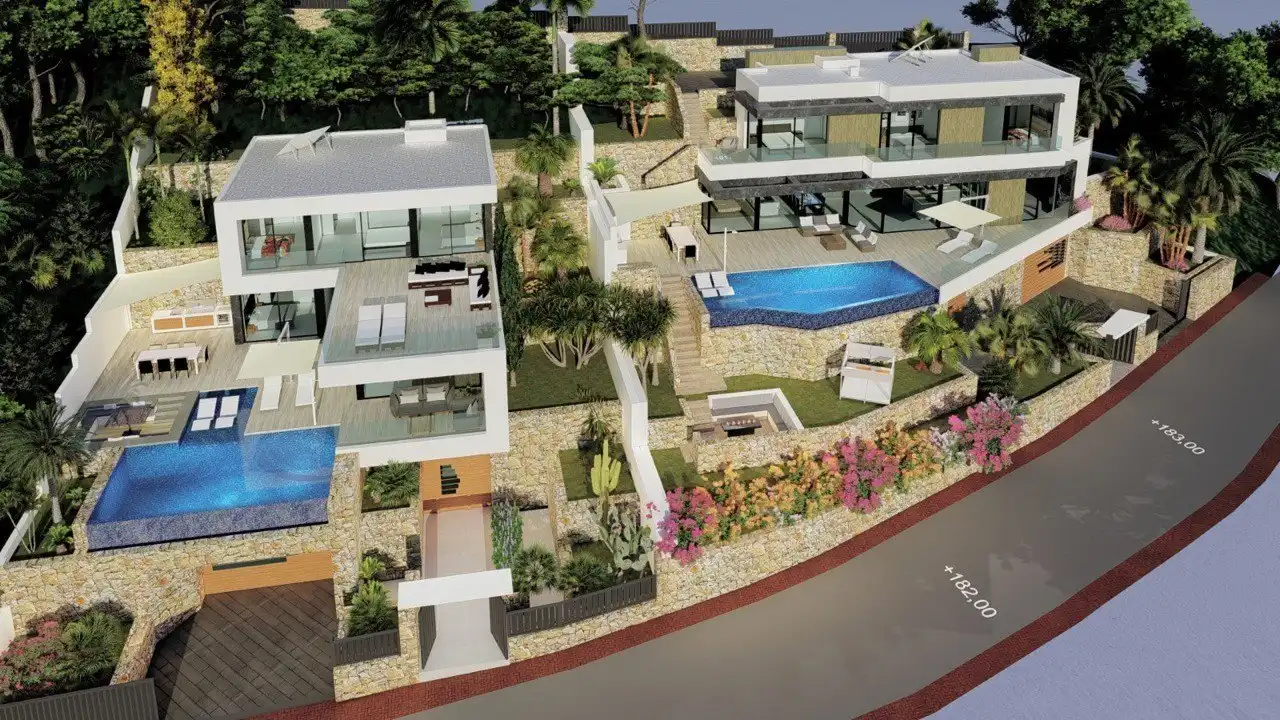 Vista exterior de Casa o xalet en venda en Calpe / Calp amb Aire condicionat, Calefacció i Terrassa