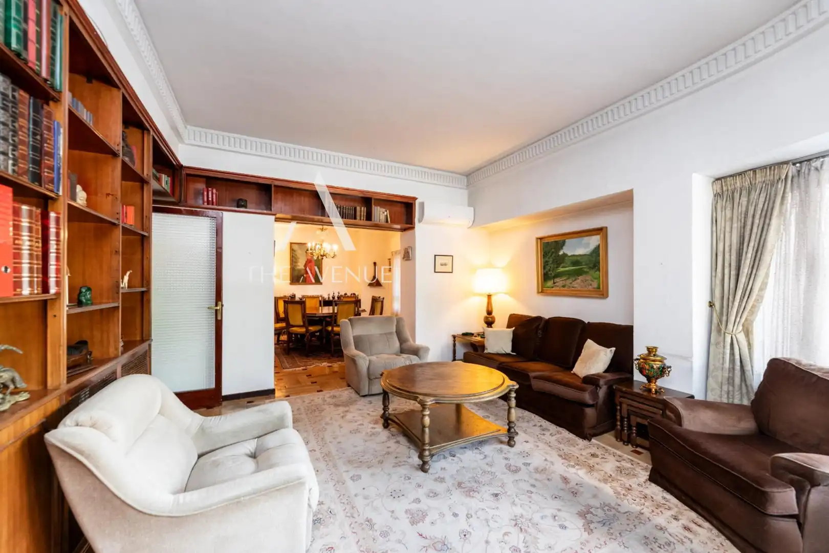 Living room of Flat for sale in  Madrid Capital  with Air Conditioner