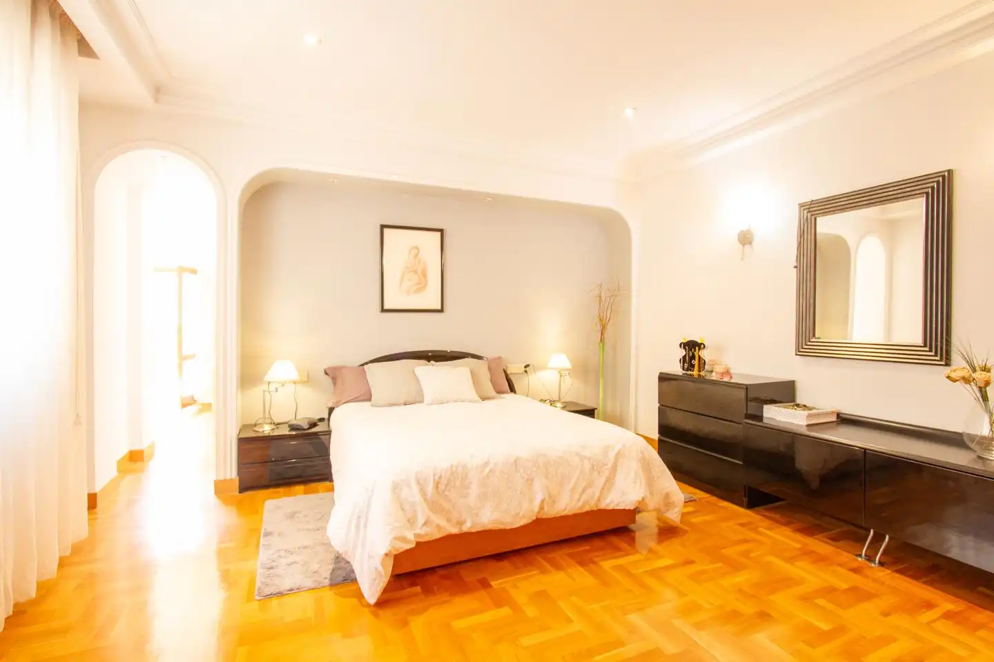 Schlafzimmer von Maisonette zum Verkauf in Villava / Atarrabia mit Klimaanlage, Heizung und Terrasse