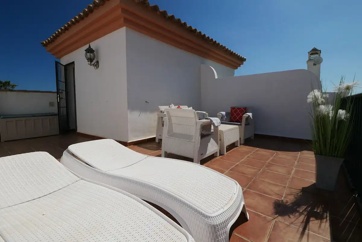 Terraza de Casa adosada en venta en Marbella con Aire acondicionado, Jardín privado y Terraza