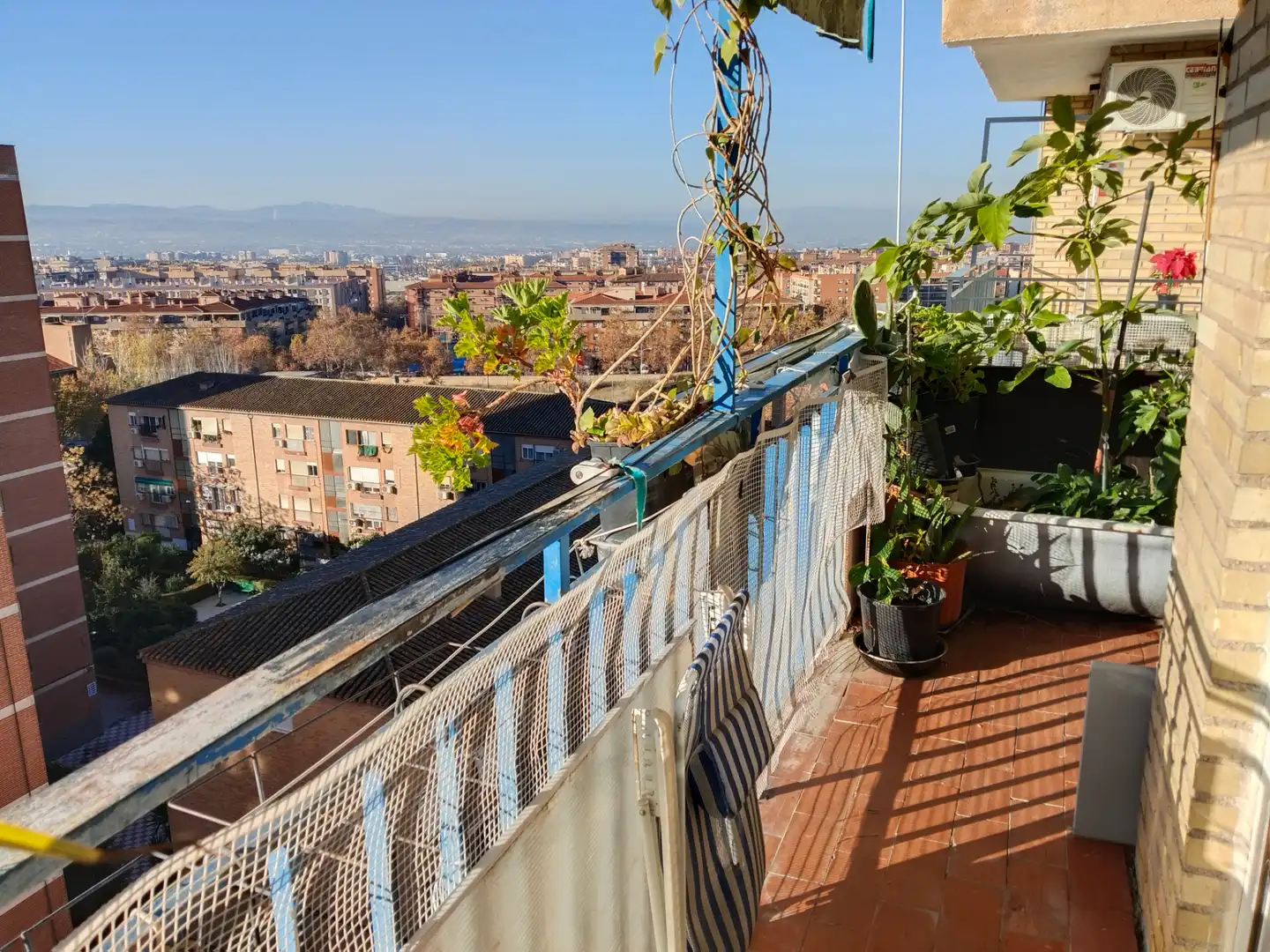 Balcony of Flat for sale in Granada  with Air Conditioner, Terrace and Furnished