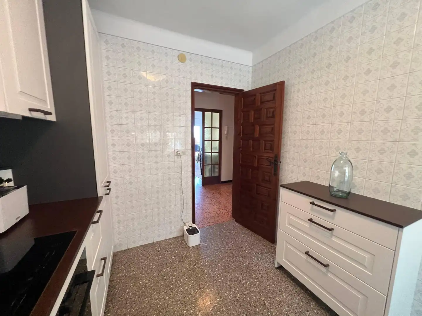 Kitchen of Flat for sale in Roses  with Terrace and Furnished