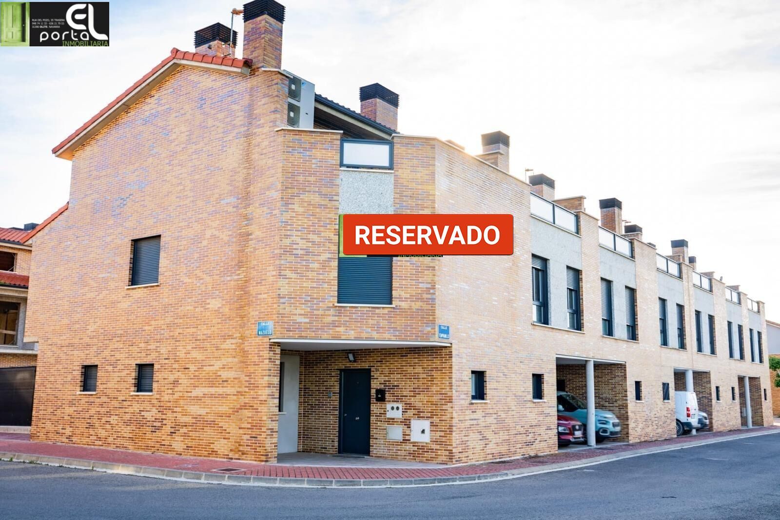 Vista exterior de Casa adosada en venda en Olite / Erriberri amb Calefacció