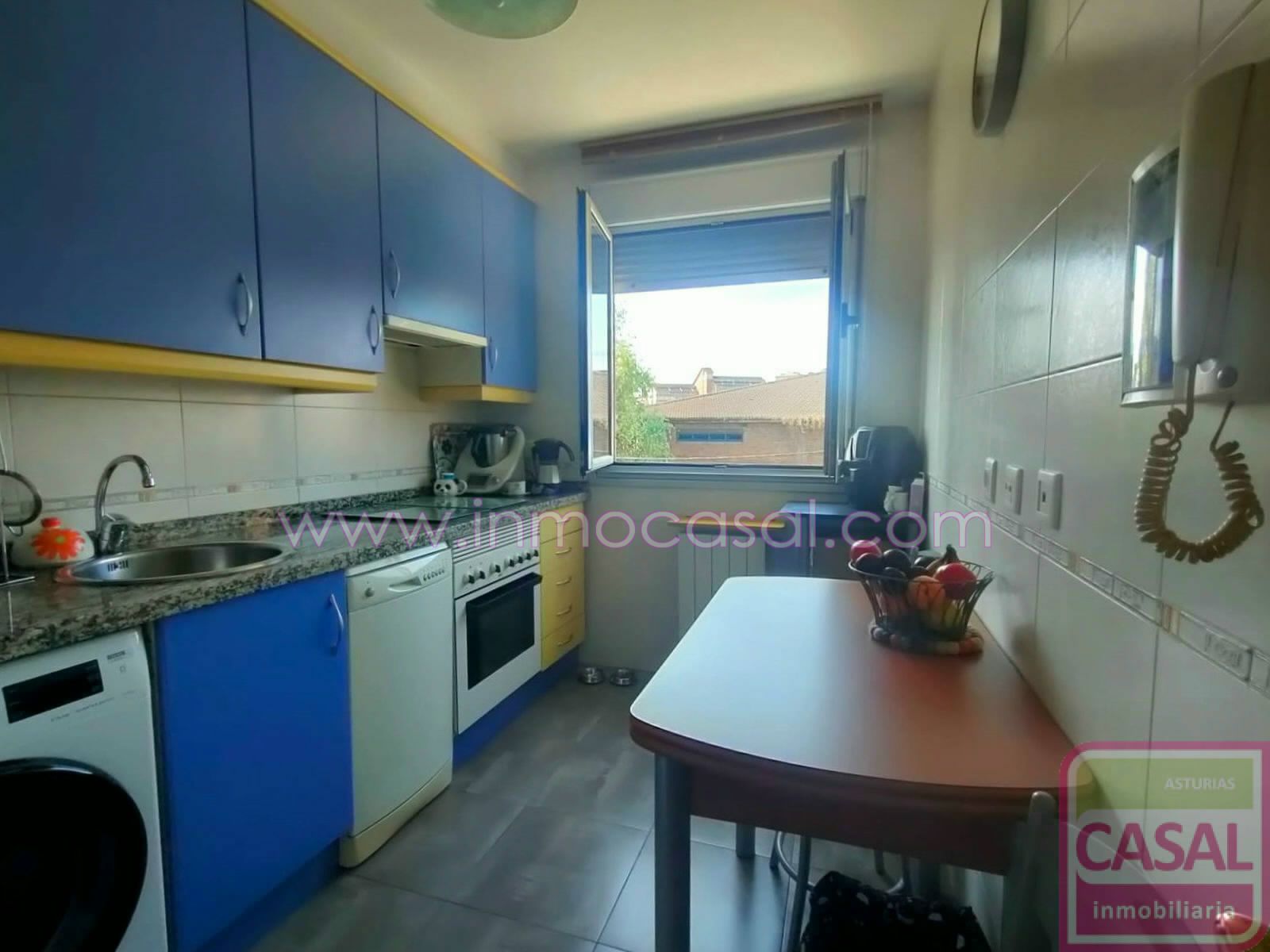Kitchen of Flat for sale in Avilés  with Heating, Storage room and Furnished