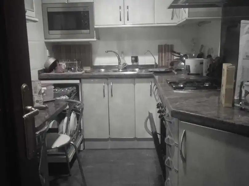 Kitchen of Flat for share in Eixample