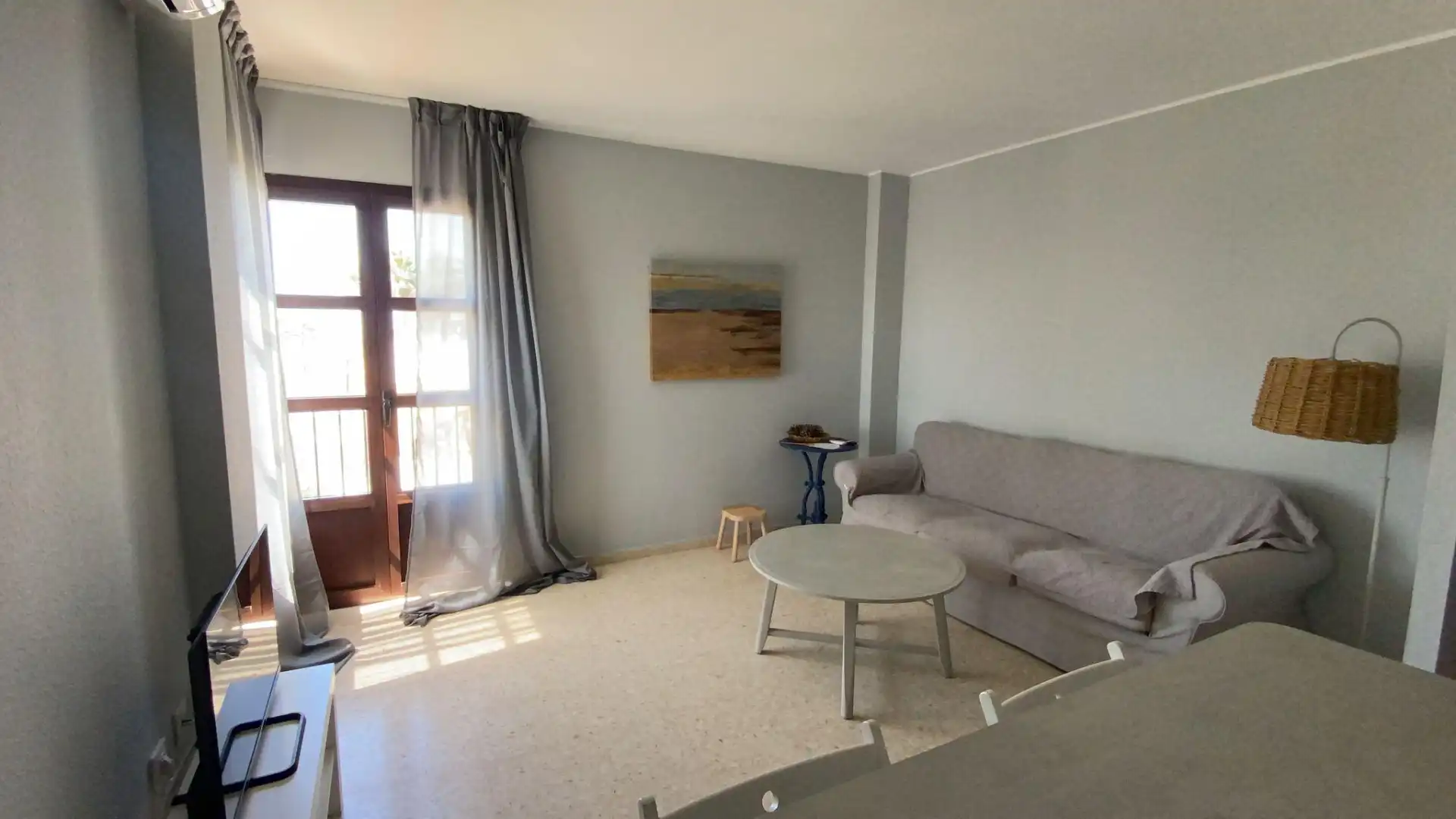 Wohnzimmer von Wohnung zur Miete in Sanlúcar de Barrameda mit Klimaanlage, Heizung und Möbliert