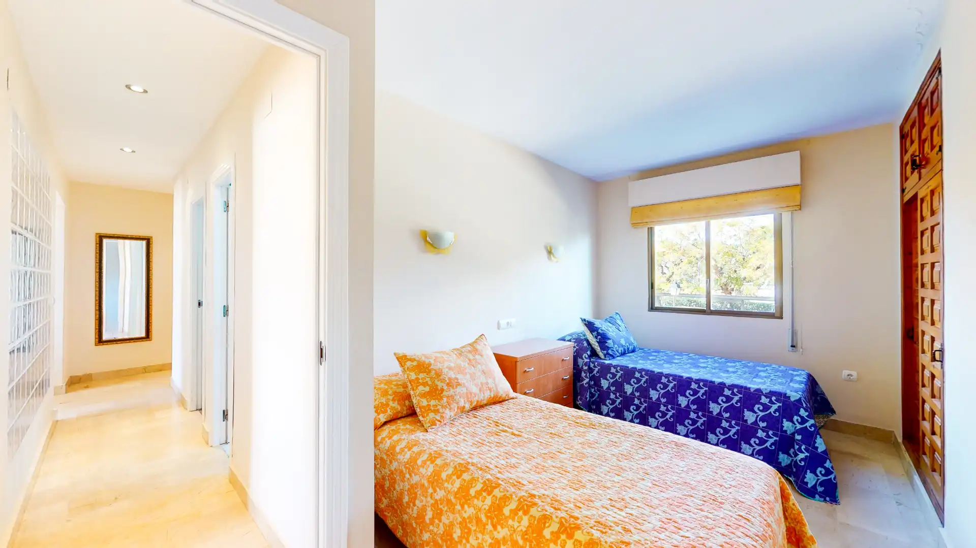 Schlafzimmer von Wohnung zur Miete in Dénia mit Klimaanlage, Heizung und Terrasse