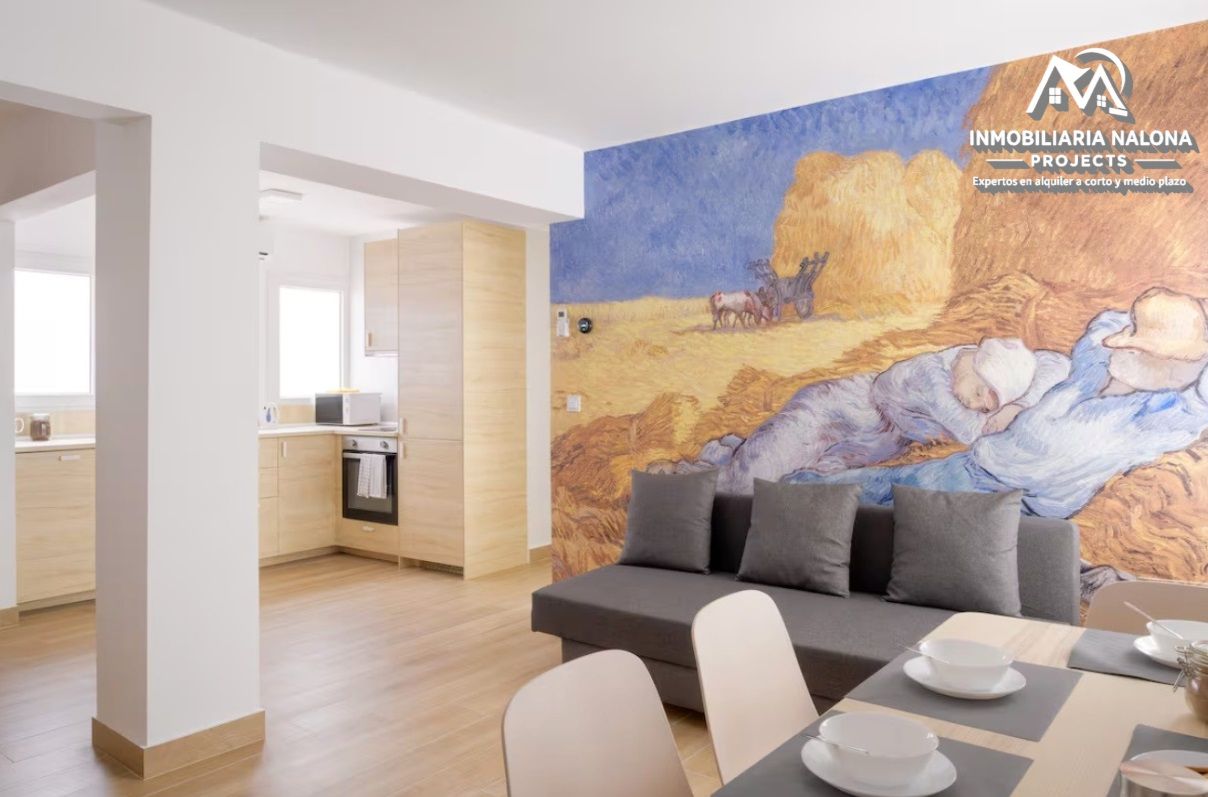 Living room of Apartment to rent in Bilbao   with Air Conditioner, Heating and Parquet flooring