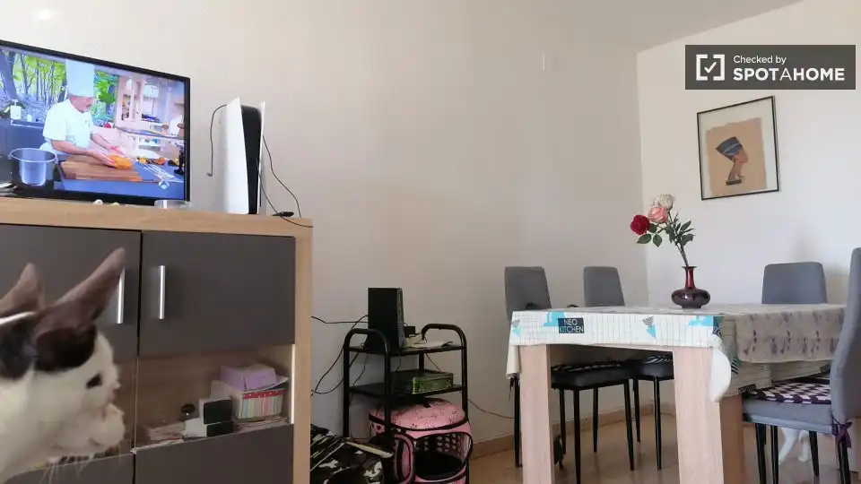 Sala de estar de Piso para compartir en Paterna con Aire acondicionado, Calefacción y Terraza