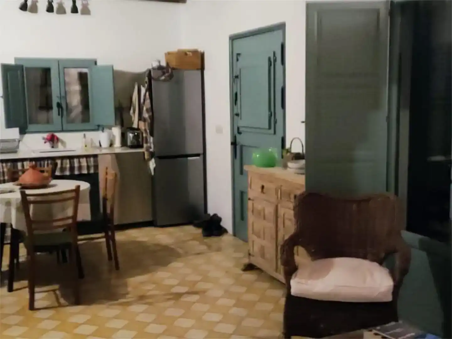 Kitchen of Flat for sale in Nevada  with Private garden, Furnished and Balcony