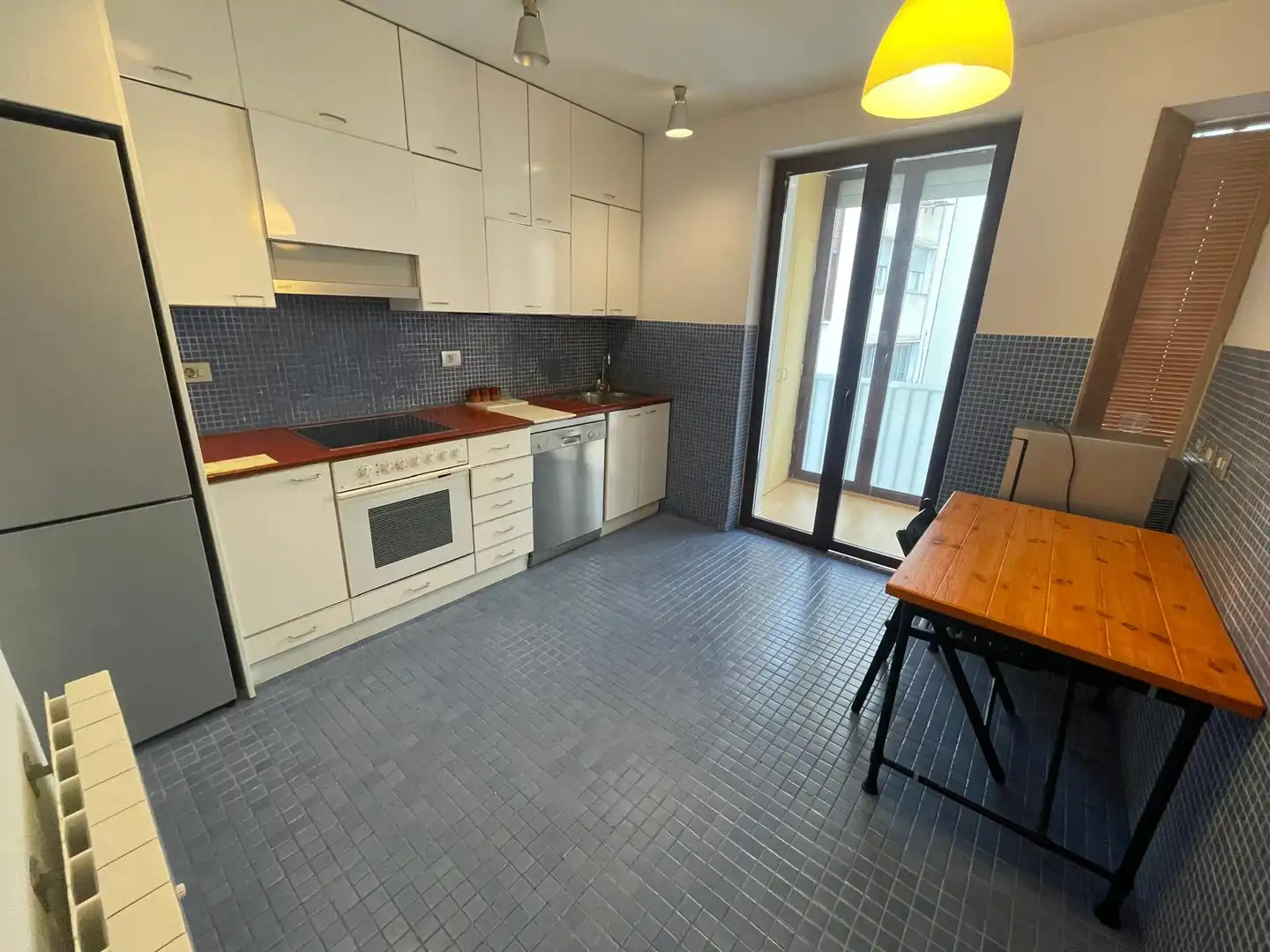 Cocina de Apartamento de alquiler en Zaragoza con Aire acondicionado, Calefacción y Parquet